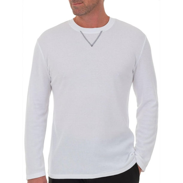 IZOD Mens Waffle Henley Pajama Top